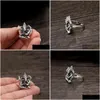 Band Rings 925 Sterling Sier Indian Elephant Gods Ring Gift Women Fine Jewelry Men Vintage Drop Delivery Jewelry Ring Dhrse
