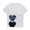 Desiger Play Men Tirts CDG Cotton Cotton Women Tshirts commes des men tees short sereve temproidery heart strape shatud straphsuit saltings scenter