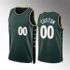 Custom 0 Tatum Basketball Jersey 7 Brown Grant 12 Williams Robert 44 Williams Iii Marcus 44 Smart Derrick 9 2022-23 City Men Women