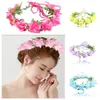 Hårtillbehör Flower Crown Wreath Bride Wedding Hårtillbehör Gorma pannband Flätad Vine Headwear Garland Ornament för Drop Otsq6