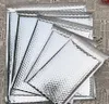 5 rozmiarów 40pcs srebrna koperta metalowa bąbelka pocztowa aluminiowa folia foliowa torba na prezent pakowanie Wrap3324302