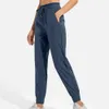 Lululu Pant Yoga Algin Męskie spodnie z kobietami Nakedfeel Fabric Lose Fit Sport Active Back Talia Loksakiem Jogger Fitness z dwoma bocznymi kieszeniami Luluemon