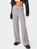 Women's Pants Knit For Women Elastic Waist Wide Leg Ribbed Lounge Casual Baggy Palazzo Cable Sweater