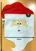 Christmas Decorations 1 Pcs Chair Covers Cartoon Mr Mrs Santa Claus Dinner Xmas Cap Sets Home Room Indoor Decaor 5ZHH094