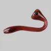 Ny design Sherlock Glass Hand Pipe Red Color Snake Form mycket snygg och smakfull ZZ