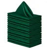 Tafel servet feest servetten satijn 10 stks 43 cm bruiloft woning decor el handdoek groen voor kerstdienst diner