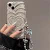 Połącz telefoniczny Korea Stylowy wzór skorupy gwiazd 3D Love Heart Siez Miękki na iPhone 14 Pro Max 15 13 11 11 Cute Shock Cover 231104