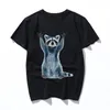 Men's T -skjortor Raccoon Shirt Cool Nature Tee Sweet Classic Top Quality Cotton Funny Women Casual Unisex Short Sleeve Pri