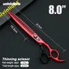 Tesoura de cabelo 8 "Profissional Pet Scissors Shark Rainning Cutting tesouras peixes cães ossos gatos de tesoura de tesoura Ferramentas de corte de cabelo Tesoura 230403