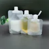 Flip Cap Verpackungsbeutel Stand Up Quetschbeutel Reiseflüssigkeit Make-up Verpackungsbeutel für Lotion