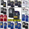 Nikola Jokic Jamal Murray 15 57 Basketball Jerseys Mens Carmelo Anthony Dikembe Mutombo 2024 City Aaron Gordon Retro Shirt Michael Porter Jr.