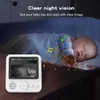 Baby monitor Baby monitor Nuovo stile Video da 2,8 pollici Wireless bidirezionale Schermo IPS Videotelefono per bambini Babysitter Ninna nanna Visione notturna Temperatura Q231104