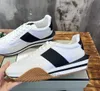 Lyxdesigner sneakers män springskor plattform mode retro kontrast sport tom casual svart vit tränare