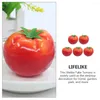 Feestdecoratie 5 stuks Imitatie Tomaat Nep Fruit Kleine Prop Gesimuleerd Model Plant Kunstmatige Keuken Schuimen Standbeeld Voedsel Tomaten Rekwisieten