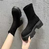 quality Boots New Long Women's Autumn Winter Thick Sole Versatile Sweet Cool Style Knee Length Thin