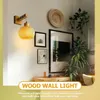 Wandlamp Houten Pantrykast Rustiek Licht Badkamerarmatuur Boerderij Japanse stijl Indoor Sconce Bro Interior Sconces