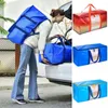 Storage Bags Big Organizer Pouch Bag Waterproof Large Capacity Visible Window Extra Moving Tote Daily Use
