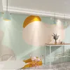 壁紙バカルモダンピンクブルーライン描画リビングルームのための3D壁紙壁画抽象背景取り外し可能な壁紙の家の装飾