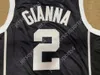 Shipping From US Gianna Bryant 2 GiGi Black Mamba Basketball Jersey Men's All Stitched Blue Size S-XXL Top Quality