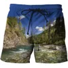 Mäns shorts 2021 Nytt mode 3D -fiske tryckt brädshorts Män Ocean Fish Beach Shorts för manlig sommarsport surfing shorts män cloing z0404