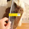 S M L Size Professional Pet Dog Grooming Combs Инструменты с округлыми концами из нержавеющей стали зубы Удаляя пустующие узлы длиной