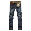 Jeans masculins 2023 hommes classiques pour milieu de chant de chasure droit denim long pantalon confortable pantalon confortable marque en ajustement masculin