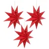 Other Event Party Supplies 3pcs Christmas Stylish Delicate Chic Paper Lamp Shades Star Shade Pendants Hanging shades for 230404