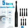 Smart Electric Tooth Brush Trasonic Sonic laddningsbara tandborstar Tvättbara elektroniska blekningständer ADT TIMER 220218 DROP DELIVE OTZHL