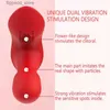 Autres articles de massage Vibromasseur 2 en 1 Masseur vaginal à double moteur à 10 vitesses Stimulateur clitoridien Adulte Femme Fun Masturbation Sex Toy Q231104