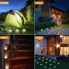 Nieuwheid verlichting 1/4 PCS ZONNEER TUIN LICTEN 12/16/20 LED Solar Grondlicht Waterdichte lamp Ondergronds Landschap Lamp voor Lawn Pathway P230403