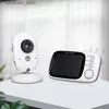 Baby Monitor LCD da 3,2 pollici Wireless Baby Monitor IR Visione notturna Bidirezionale Talk 8 Ninne nanne Monitor della temperatura Video Nanny Radio Baby Camera Q231104