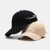 Ball Caps Women Solid Baseball Cap Luxury Rhinestones Pin Cotton Sun Hat Adjustable Summer Sunshade Visors Men Breathable Snapback