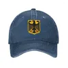 Бейсбольные кепки, классические унисекс, хлопковые гербы, немецкая бейсбольная кепка для взрослых, регулируемая шляпа для папы, мужские и женские хип-хоп