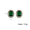 Dange oorbellen oorbanen vallen voor vrouwen 2023 Designer Jowery Quality Emerald Zirkon Luxe Koreaans modecadeau