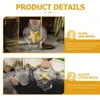 Vases 2 Pcs Mini Jar Wishing Bottle DIY Aluminum Cap Birthday Gifts Glass Containers Corked Bride