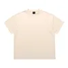 Fashion ESS Designer T-shirt Tiktok 240G Cotton Kortheupel Heren Spring en Summer Pure White Loose Mode Kleding