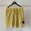 Coton Fleece Garment Dyed Men Shorts Track Short Sweat Pants taille M-XXL noir gris