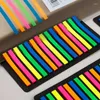 Renk Gökkuşağı Dizin Not Pedi Yayınlanan Yapışkan Not Defteri Kağıt Çıkartma Notları Bo Bookmark Okul Malzemeleri Kawaii Kırtasiye
