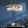 Lustres LED Semi Encastré Verre Transparent Moderne Simplicité Mode 150cm Suspension Réglable Fil Salon Lumières