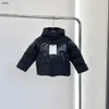 브랜드 겨울 베이비 재킷 지퍼 포켓 장식 아이 코트 크기 110-160 고품질 거위 다운 아동 오버코트 NOV05