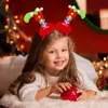 Weihnachtsdekorationen Stirnbänder LED Rentierkopf Boppers Weihnachten Geweih Santa Ees Haarbänder für Urlaub Party Zubehör Tropfen liefern Aml8F