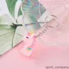 Cute Cartoon Unicorn Doll Car Key Chains Bag Pendant Phone Charm Couple Lover Girls Best Gift Kawaii Key Rings Accessories