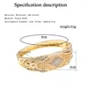 Bangle Sunspicems Gold Color Algeria Bracelets African Bride Middle East Dubai Crystal Bangles For Women Wedding Jewelry