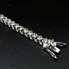 Factory Custom 3mm Tenniskedjan Monteringsinställningar S925 Silver 9K 10K 14K 18K Guld Moissanite Labl Diamond Tennis Chain Armband