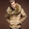 Men's Fur Faux Fur 2021 Fashion Zipper Winter Jackets Mens Fur Coat Warm Thick Mink Faux Fur Jacket Male Streetwear Thicken Outwear Men's Clothes T231104