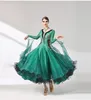 Stage Wear Luxury Green Ballroom Dancing Dress Women 2023 Professional Standard Flamenco Waltz Tango Dance Dresses