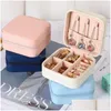 Jewelry Boxes Small Jewelry Organizer Display Storage Box Travel Jewellery Case Earrings Necklace Ring Holder For Proposal Wedding Dro Dht1N