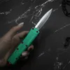 Coltello automatico Green Bounty Hunter a 4 modelli Lama D2 Alluminio aeronautico Coltelli tascabili automatici a doppia azione per autodifesa Micro utensili da taglio