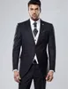 Мужские костюмы Reto Black Terno Masculino Blazer Slim Fit Свадьба для мужчин 3 кусочки костюма (жилет брюк для куртки)