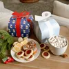 Decoraciones navideñas Cajas de 24 piezas para regalos Suéter Bolsas de regalos Caja pequeña para pasteles o dulces. Cartón Blanco Grueso Laminado Con P Vibrante Amwyt